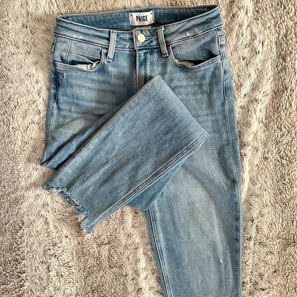 Light Wash Paige Jeans - Picture 3 of 5